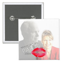 Botón de la imagen de Palin y de McCain 2008 Pin