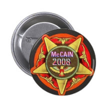 Botón de la insignia del sheriff de McCain Pin