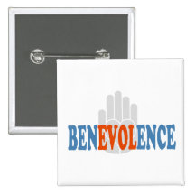 Botón de la mano del amor de la benevolencia
