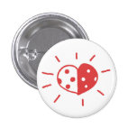 Botón de la mariquita pins