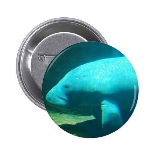 Botón de la natación del Manatee Pin