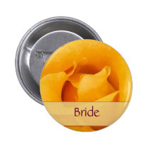Botón de la novia del rosa amarillo botones
