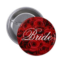 Botón de la novia del rosa rojo