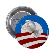 Botón de la paz de Obama Pins