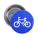 Botón de la señal de tráfico de bicicleta pins