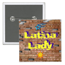 Botón de la señora #6 de Latina Pins