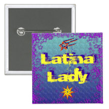 Botón de la señora #7 de Latina Pin