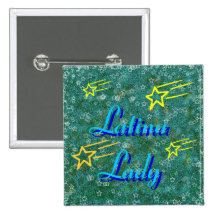 Botón de la señora #8 de Latina Pins