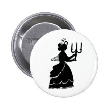 Botón de la silueta de la vela pin