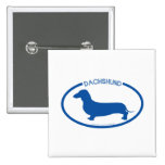 Botón de la silueta del Dachshund Pins