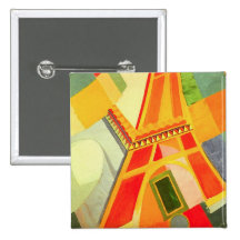 Botón de la torre Eiffel de Roberto Delaunay Pins