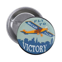 Botón de la victoria de McCain/Palin Pins