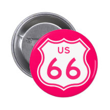 Botón de las rosas fuertes de la ruta 66