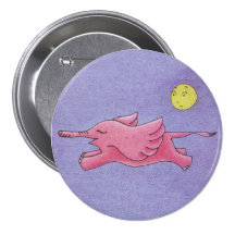 Botón de los elefantes del vuelo pins
