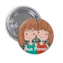 Botón de los mejores amigos de PaperFruit Pins