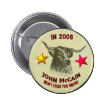 Botón de McCain 2008 Pin