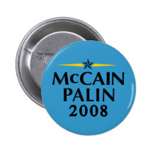 Botón de McCain Palin 2008 Pins