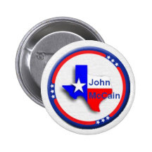 Botón de McCain TEJAS Pin
