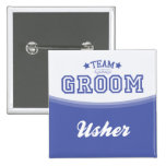 Botón de Novio-Usher del equipo (estrellas) Pins
