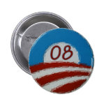 Botón de Obama 08 Pins