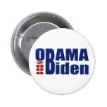 Botón de Obama Biden 2008 Pin