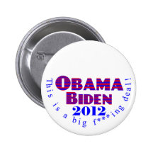 Botón de Obama Biden 2012 BFD Pins