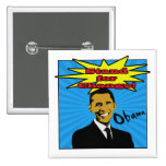 Botón de Obama del arte pop Pins