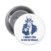 Botón de Obama del voto Pins