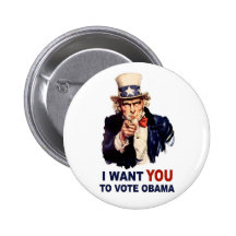 Botón de Obama del voto Pins