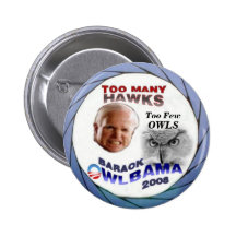 Botón de Obama OwlBama Pin