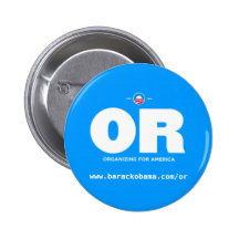 Botón de Oregon Barack Obama Pins