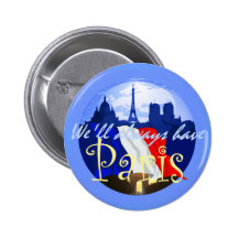 Botón de PARÍS Francia Pins
