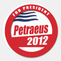 Botón de Petraeus 2012 Pegatina