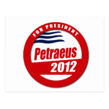 Botón de Petraeus 2012 Tarjeta Postal