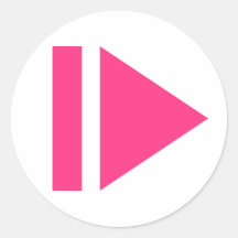 Botón de reproducción pegatinas  