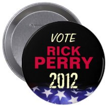 Botón de Rick Perry 2012 del voto Pin