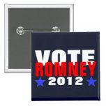 Botón de Romney 2012 del voto Pin