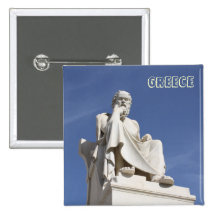 Botón de Sócrates Grecia Pin