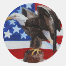 Botón del aceo de Eagle de la libertad Etiquetas
