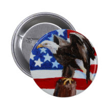 Botón del aceo de Eagle de la libertad Pin
