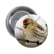 Botón del amante del pájaro del Redpoll Pins