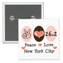 Botón del amor 26,2 de la paz pins