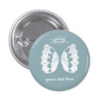 Botón del ángel azul pin