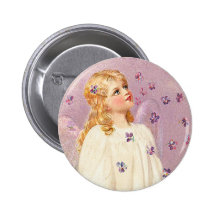 Botón del ángel de Pascua del Victorian Pins