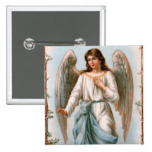 Botón del ángel de Pascua del Victorian Pins