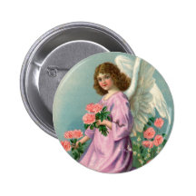 Botón del ángel de Pascua del Victorian Pins