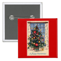 Botón del árbol de navidad pins