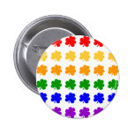 Botón del arco iris del trébol