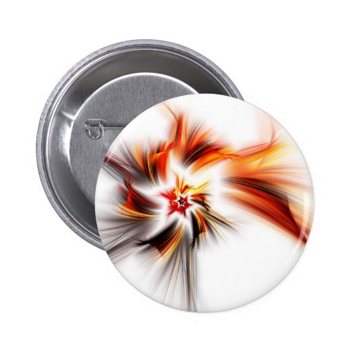 Botón del arte del fractal: La estrella del diablo Pins