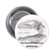 Botón del atokensis del Acrocanthosaurus Pin